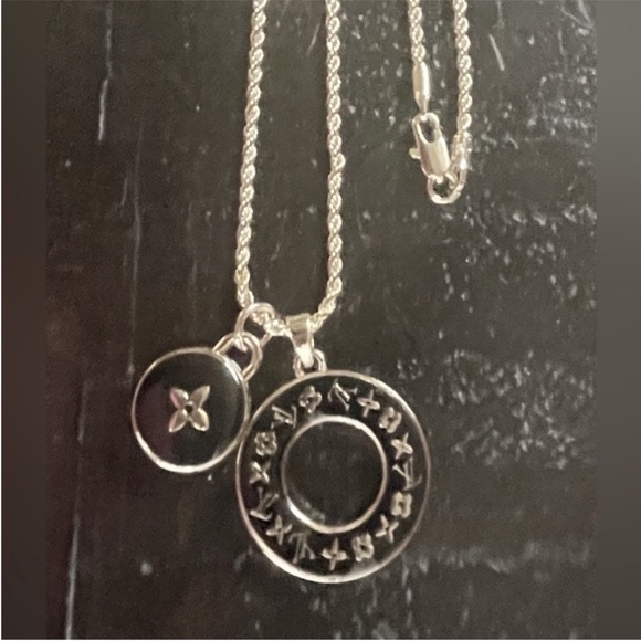 Authentic Louis Vuitton Two Black Charm Necklace - Picture 3 of 4